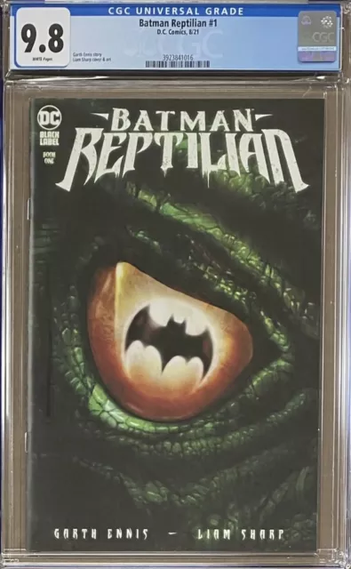 Batman: Reptilian #1 DC Black Label CGC 9.8 graded comic