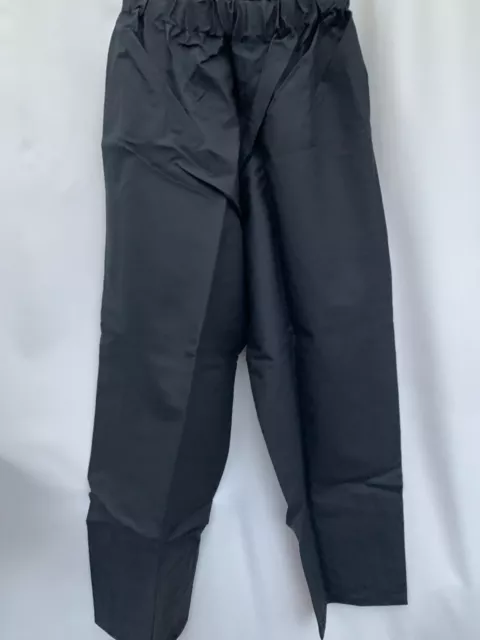 New Work rain trousers Veltuff size M W36" navy blue pu pvc polyester mens