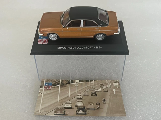 Miniature Voiture Diecast 1/43 Simca Présidentielle 1959 Par Altaya Ixo - Neuf Sous Vitrine