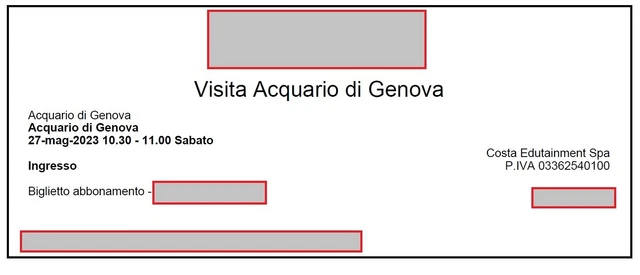 ACQUARIO DI GENOVA 27/5 OFFERTISSIMA: 4 Biglietti (2 adulti 1 ragazzo 1 bambino)