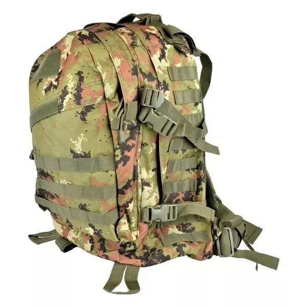 Zaino Tattico Softair Militare  Molle 45 Litri Vegetato Cm 37X24X50 Bk-5043Tc