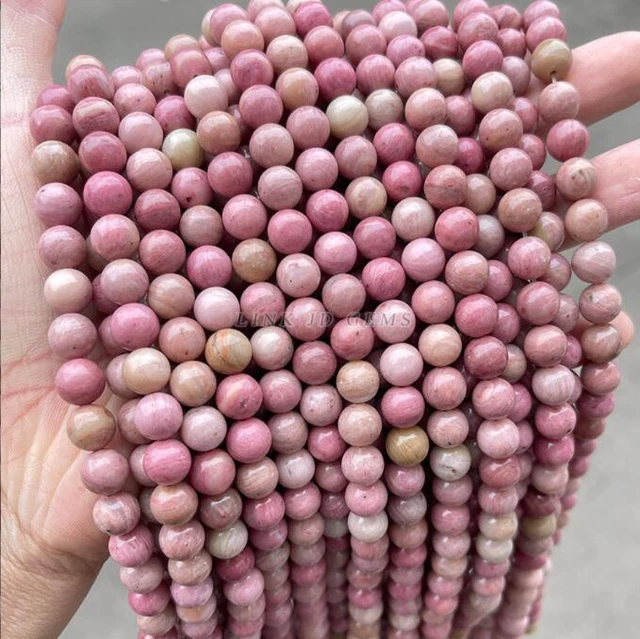 8mm Natural Rose Stone Round Beads Redwood Grain Stone Scattered Beads
