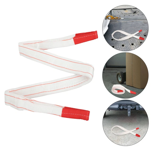HEAVY DUTY WHITE Lifting Sling Industrial Webbing Sling For Crane Tow ...