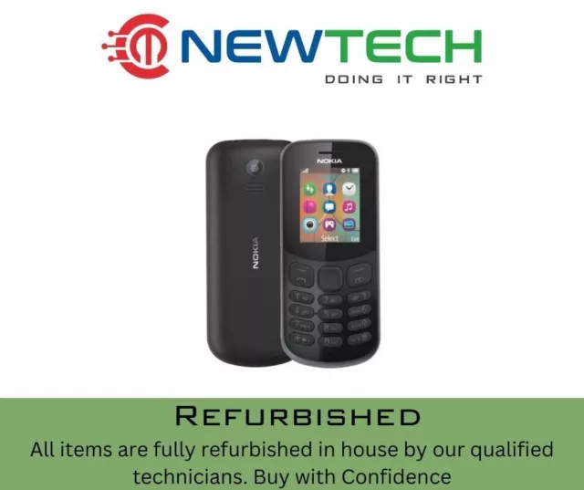 Nokia 130 Mobile Phone Single Sim Unlocked Black Colour Screen