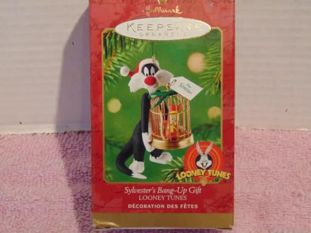 Hallmark Keepsake Ornament,, Sylvester's Bang Up Gift, Looney Tunes, 2000