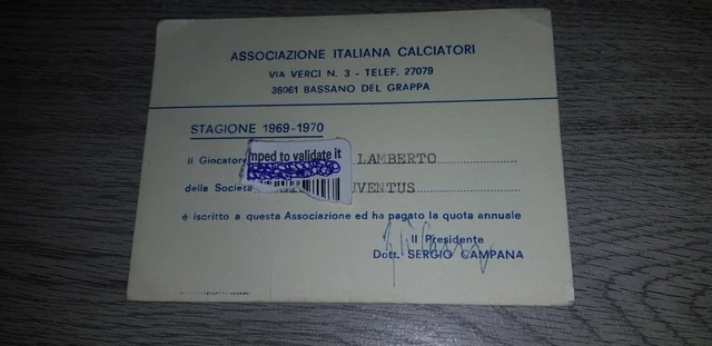 Carte D'abonnement AC Milan 1963-1964 - Vintage - Football Italie - Occasion