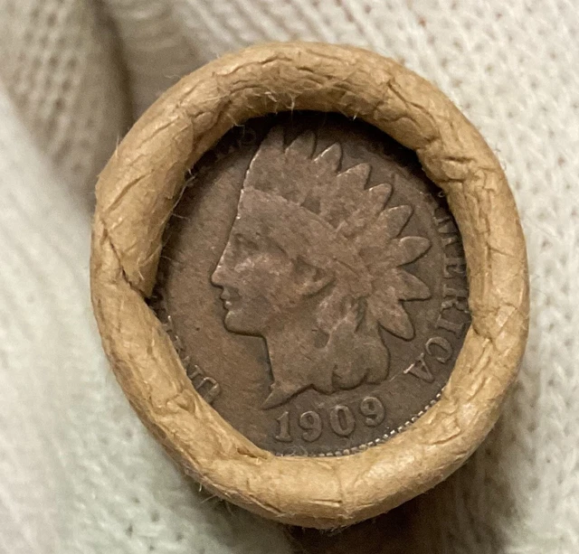 Unsearched Old Estate Wheat Penny Roll Indian Head Old Vintage Cents Silver Dime