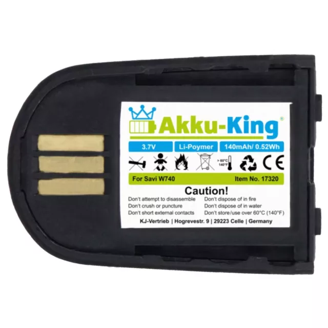 Akku-King Akku für Plantronics Savi 440 740 W440 W740 W745 WH500 Battery Accu