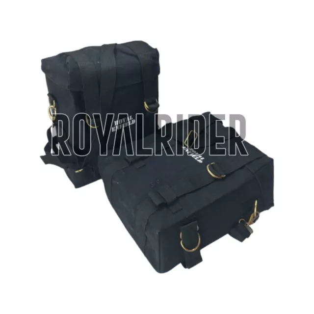 Royal Enfield NOIR "PAIRE DE PANNIER & KIT DE MONTAGE" Pour NOUVEAU CLASSIC... 2