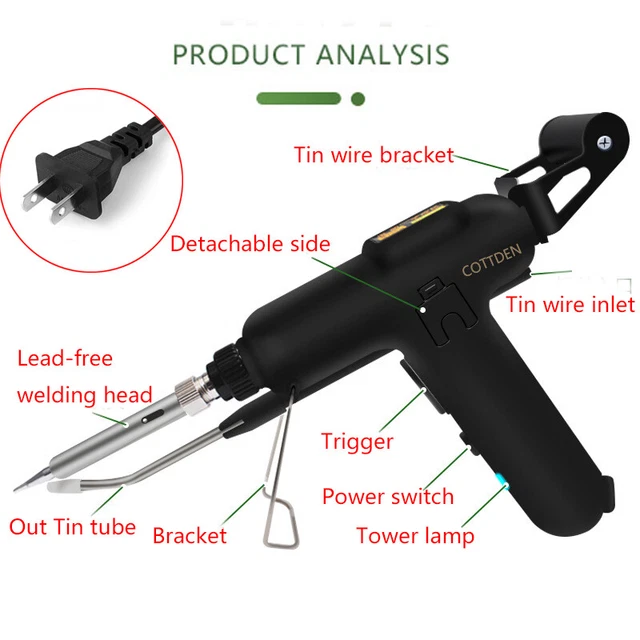 Electric Solder Wire Tin wire Soldering Iron Gun 220V/110V 80W/120W welding tool