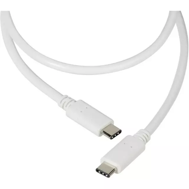 Vivanco USB-Kabel USB 2.0 USB-C® Stecker, USB-C® Stecker 1.20 m Weiß 37561