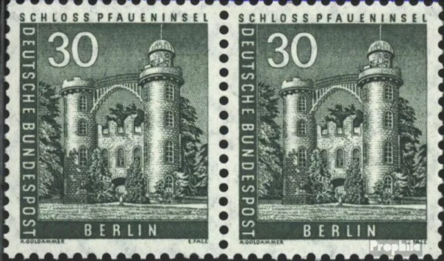 Berlin (West) 148 waagerechtes Paar postfrisch 1956 Stadtbilder