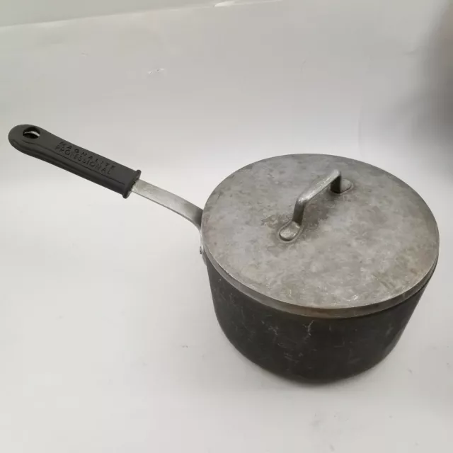 Magnalite Professional USA 3 Quart Qt Saucepan Pot Anodized Cast Aluminum GHC