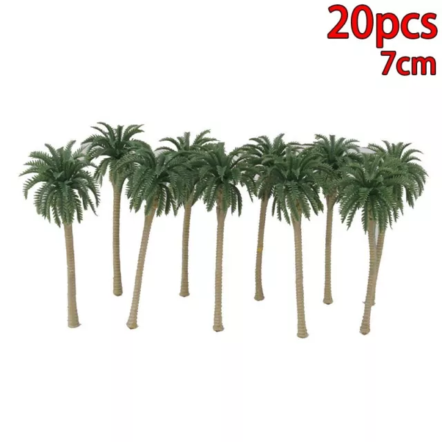 20PCS COCONUT PALM Model Trees Layout Forest Beach Diorama Landscape ...
