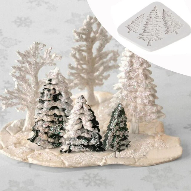 Silicone Fondant Mold Christmas Tree Cake Chocolate Mould √ Baking Tool Q6S2