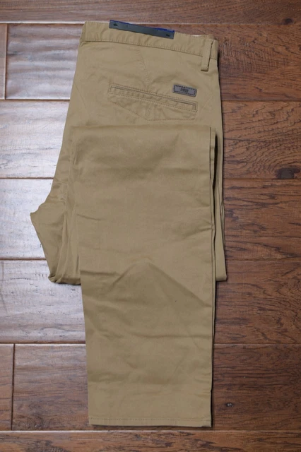 Pantalon Décontracté Hugo Boss Parko-SPW-Piping Noir Taille US 32/IT 48 - Neuf Avec étiquettes