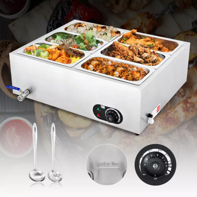 Avantco 12 x 20 Full Size Electric Angled Countertop Food Warmer with  Hotel Pan - 120V, 1200W