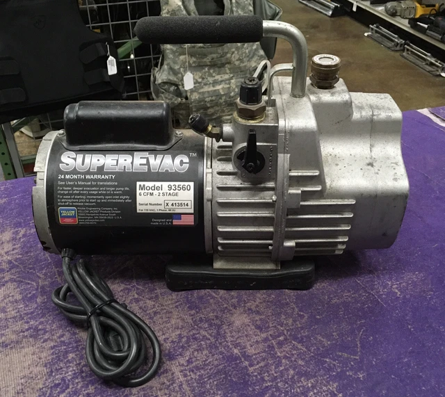 Yellow Jacket 93560 SuperEvac Two-Stage Vacuum Pump