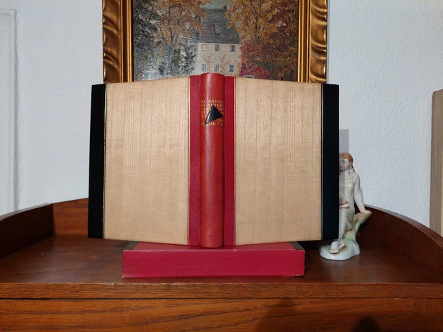 EDGAR ALLAN POE Bibliophile Luxusausgabe 1945 ill. ROGER CARLE Leder HANDEINBAND