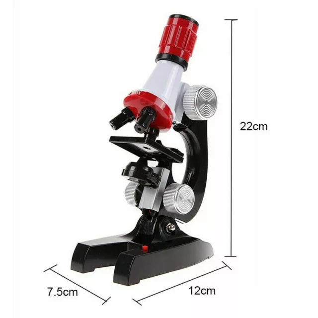 Kids Beginner Microscope 1200X Science Educational Toy Biological HD Microscope 3