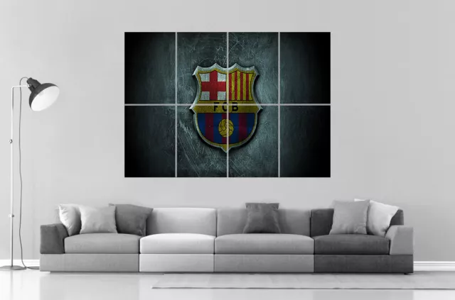 BARCELONA-BARCELONE FC FOOTBALL  Wall Art Poster Grand format A0 Large Print