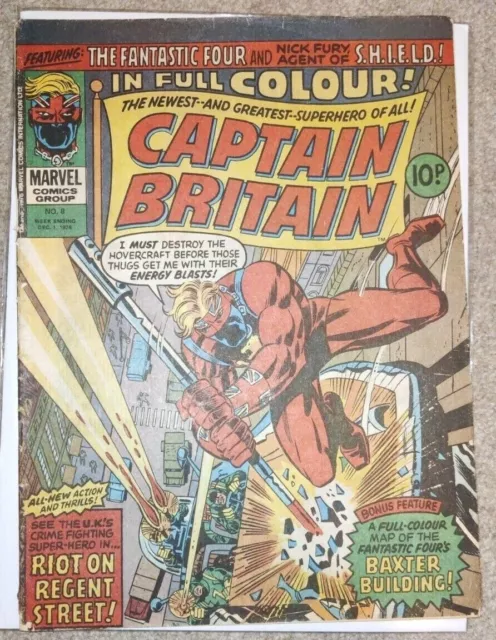 Captain Britain comic #8 (01/12/1976). 1st appearance Betsy Braddock/Psylocke