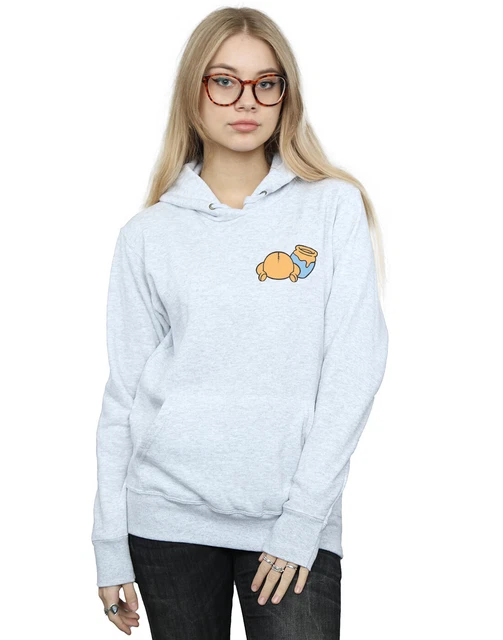 DISNEY FILLE WINNIE The Pooh Backside Breast Print Sweat À Capuche EUR