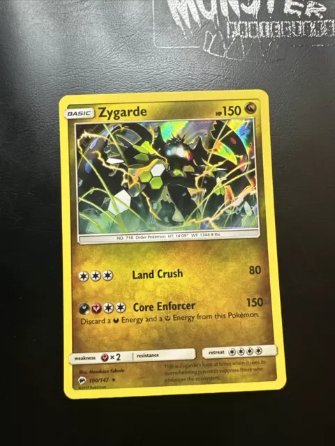 Pokemon Zygarde Holo Brennende Schatten 100/147