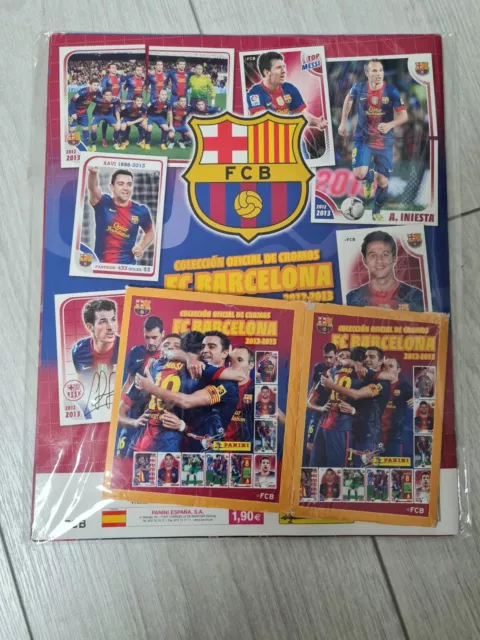 142 Album Cromos Coleccion  Fc Barcelona Liga Messi Sobres Sin Abrir Panini 2012