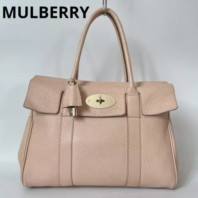 Excellent condition Mulberry Bayswater tote bag, A4 size, leather, pink