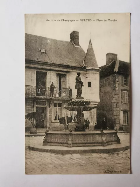 CPA 51 Au Pays de Champagne - VIRTUES - Place du Marché