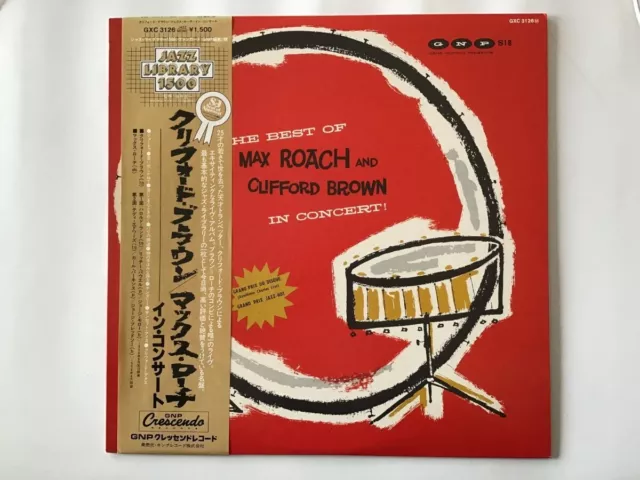 MAX ROACH & CLIFFORD BROWN IN CONCERT - GNP CRESCENDO GXC-3126M Japan  LP
