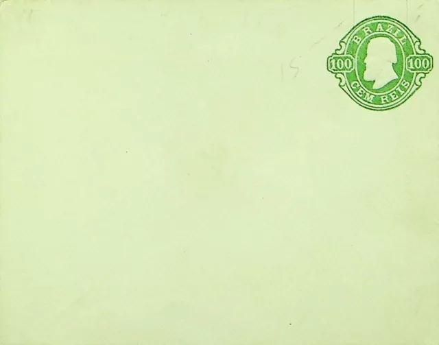 Sephil Brazil Ungebraucht 100 Reis Postal Briefpapier Umschlag