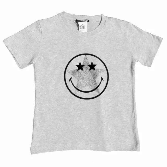 Rock Star Baby T-Shirt glitzer Smiley Tico Torres 62 68 74 80 86 92 104 116 128