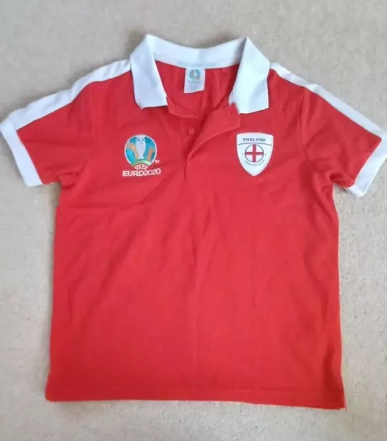 Maglia Calcio UEFA EURO 2020 Inghilterra Rossa 11-12 anni prodotto con licenza ufficiale