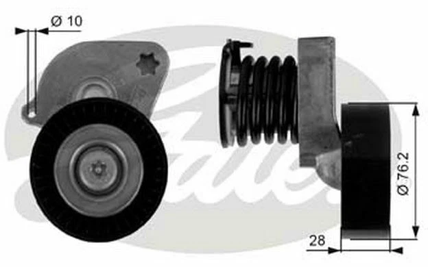 GATES Galet tendeur (courroie d'accessoire) pour MERCEDES-BENZ CLK T38346
