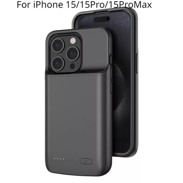 Battery Charger Case For iPhone 15 Pro Max 15 Plus Extenal charging Cover 15Pro