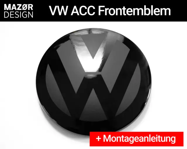 VW SIGNE EMBLÈME noir avant golf 8 ACC feuilleté GTI R-Line GTD