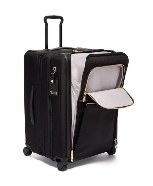 TUMI Alpha 3 Short Trip Expandable 4 Wheeled Packing Case Men & Women Black/Gold 4
