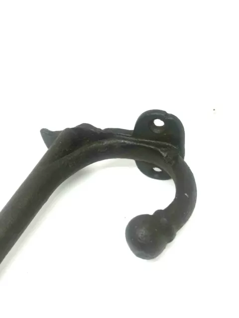 Antique-Cast Iron-Wall-Coat-Harness Hook-Victorian-Barn-Tack Room-Mud Room (N) 3