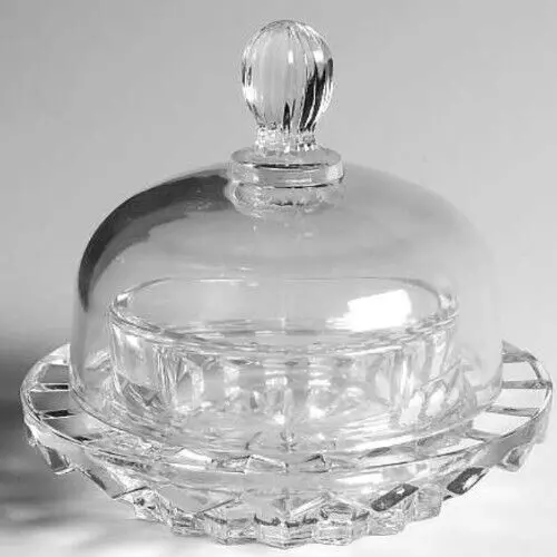 Mikasa Salina Round Butter Dish with Lid MINT