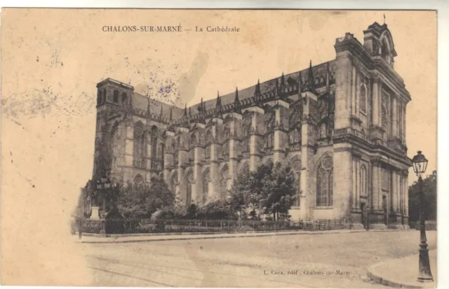 CHALONS sur Marne - La cathédrale (i 4377)