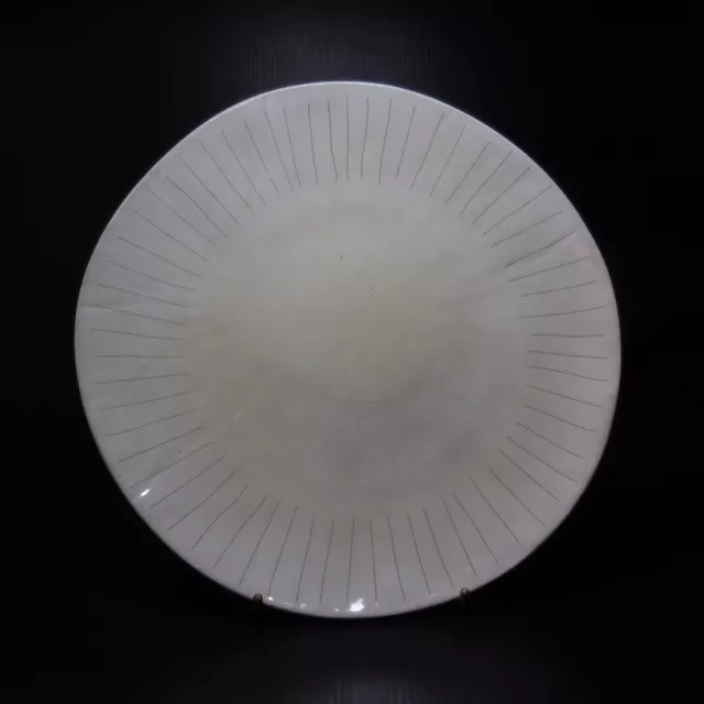 Assiette plate céramique grès Eternel design art déco fait main France N7757