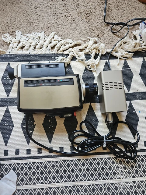Vintage 1979 JCPenney Color Video Camera/CRT/6X Zoom Lens With Power Supp Tested