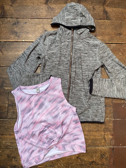 Felpa con cappuccio sportiva per ragazze 10-11 anni H&M TU tagliata top