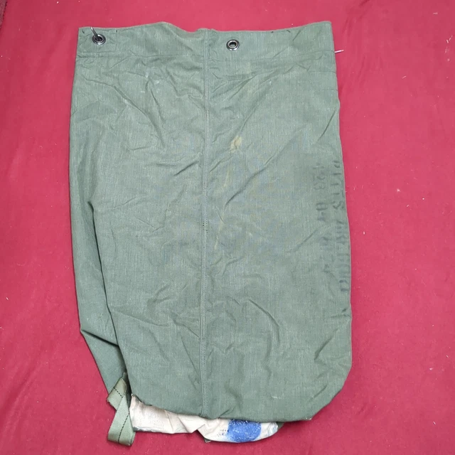 US Military Issue Locking Top Load Nylon Carrying Seabag w Straps Duffle (dfl16)