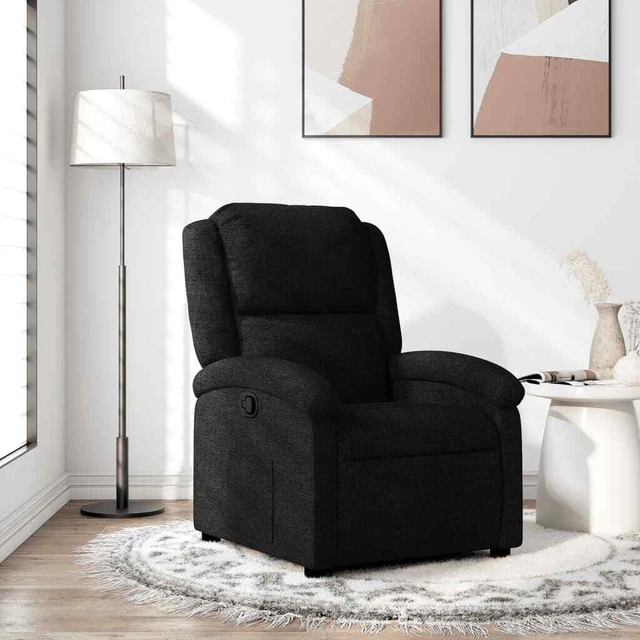 Relaxsessel Sessel Fernsehsessel Liegesessel Ruhesessel Schwarz Stoff vidaXL