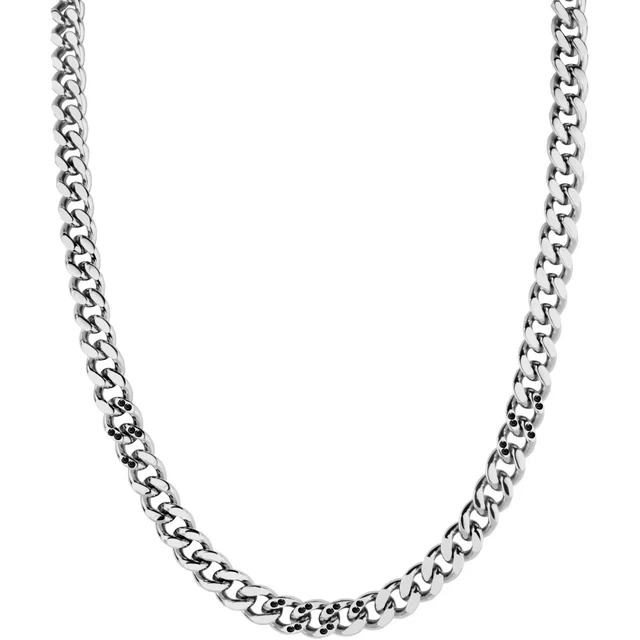 Collier Homme Morellato SAHC08 en Acier Inoxydable Couleur Argent Avec Cristaux