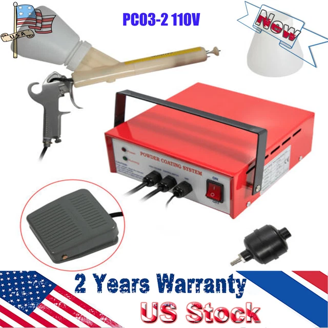 PROFESSIONAL POWDER COATING System Paint Gun Coat Portable PC032 (Red