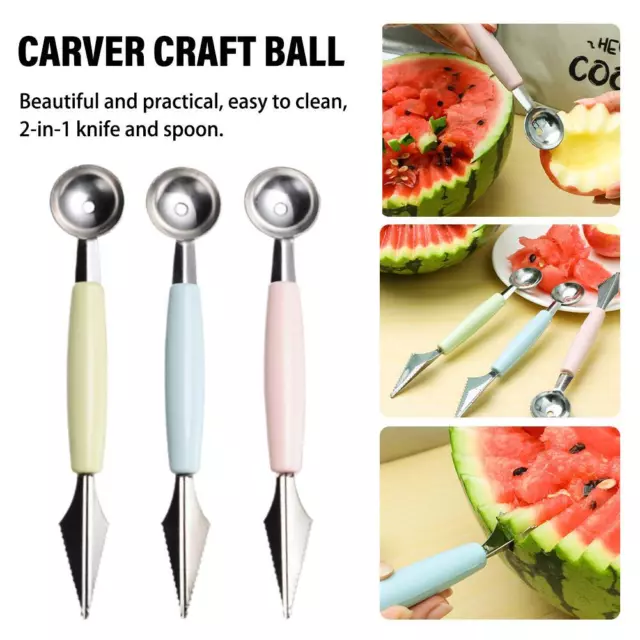 Ballerina frutta anguria melone intaglio gelato scoop intagliatore balZ7 fantastico L1